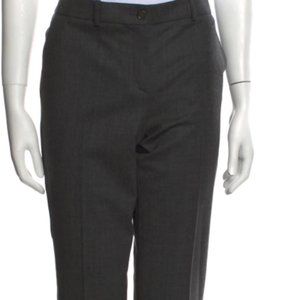 New MICHAEL KORS COLLECTION Virgin Wool Straight Leg Pants 8